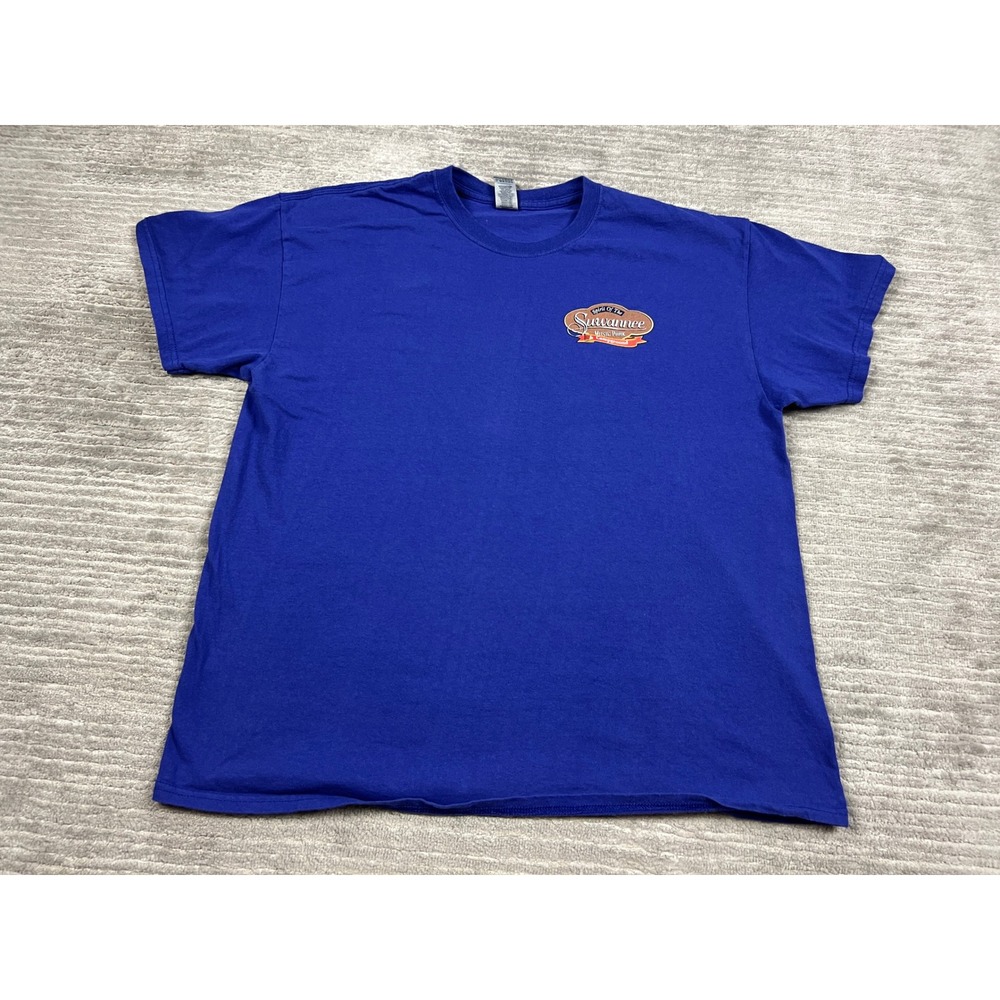 Gildan T-Shirt Mens XL Blue Spirit of the Suwannee Music Park Graphic Tee Cotton